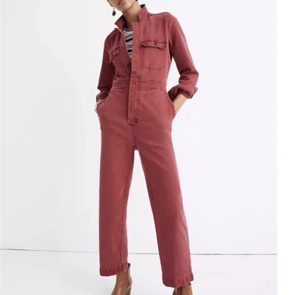 Madewell zip-up coverall jumpsuit